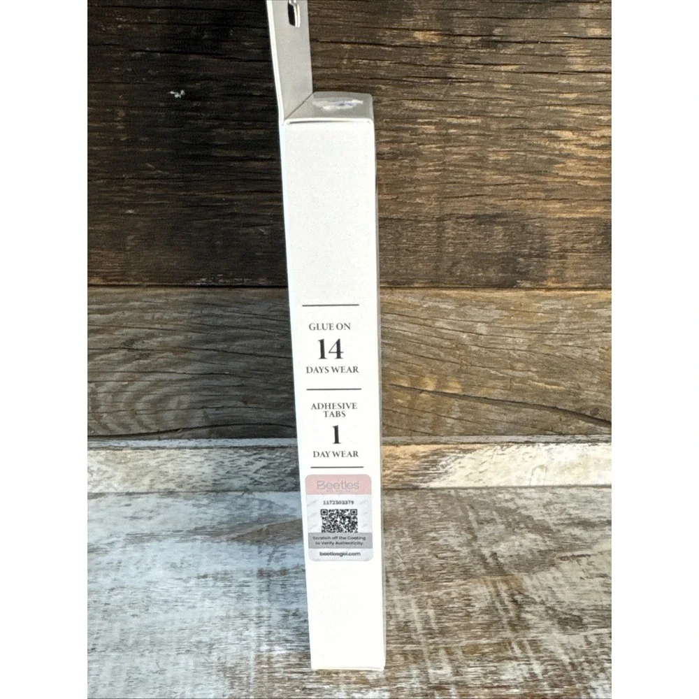 Beetles Natural Milky White Press On Nails Medium Almond | MSRP = $16‎